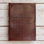 Handmade Leather Journal // Daring Adventure (Brown)