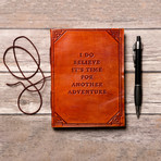 Handmade Leather Journal // Another Adventure (Brown)