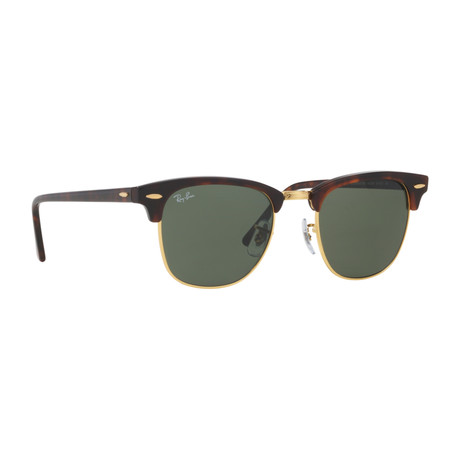 Clubmaster Sunglasses // Tortoise + Green