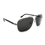 Men's SF145SL-15 Aviator Square Sunglasses // Gunmetal Black + Gray