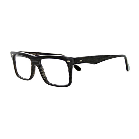 Men's Square Optical Frames // Black Grain