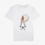 Moon Spaceship T-Shirt // White (Small)