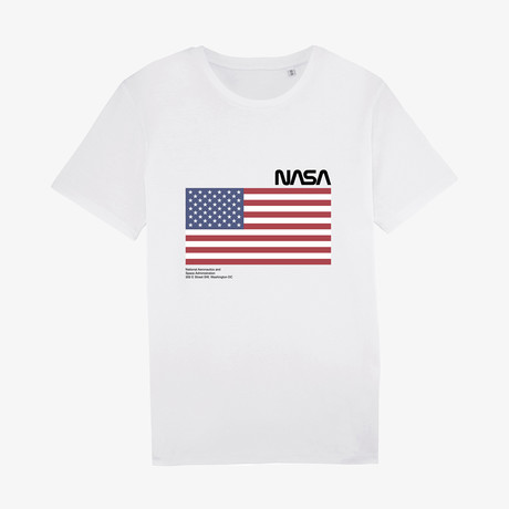 American Nasa T-Shirt // White (X-Large)