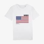American Nasa T-Shirt // White (X-Large)