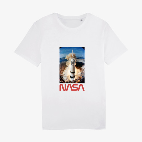 Rocket Nasa T-Shirt // White (XX-Large)