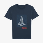 Spaceship T-Shirt // Navy (Small)