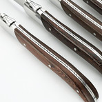 Steak Knife Set // Dark Wenge Timber // Set of 6