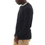 Patch Pocket Sweatshirt // Black (Small)