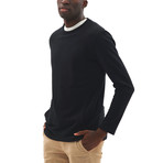 Patch Pocket Sweatshirt // Black (Small)