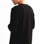 Pique Longsleeve // Black (Small)