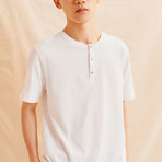 Henley T-Shirt // White (Small)