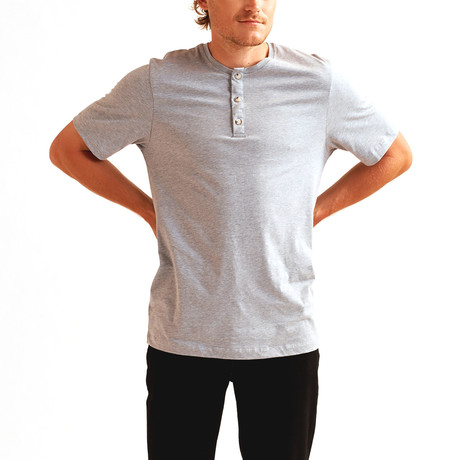 Henley T-Shirt // Heather Gray (Small)