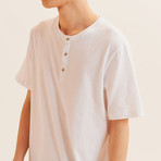 Henley T-Shirt // White (Small)