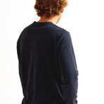 Pique Longsleeve // Washed Navy (Small)