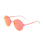 Balenciaga // Unisex BB0016SK Round Sunglasses // Red