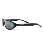 Balenciaga // Unisex Neo Oval Sunglasses I // Black