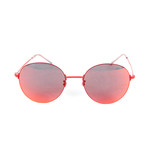 Balenciaga // Unisex BB0016SK Round Sunglasses // Red