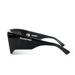 Men's B0002S Rectangle Sunglasses I // Black + Gray