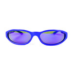 Balenciaga // Unisex Neo Oval Sunglasses // Blue