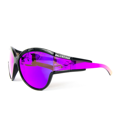 Women's Cat Eye Sunglasses // Black + Purple