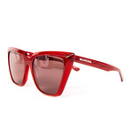 Women's Cat Eye Sunglasses // Red