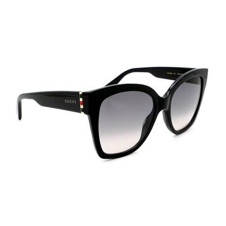 Women's GG0459S-001 Cat-Eye Sunglasses // Shiny Black