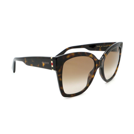 Women's GG0459S-002 Cat-Eye Sunglasses // Dark Havana
