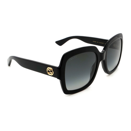 Unisex GG0036S-001 Square Sunglasses // Shiny Black