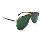 Men's GG0584S-002 Large Aviator Sunglasses // Gold + Havana
