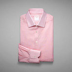 Bengal Stripe Cotton + Linen Shirt // Pink + White (US: 16.5R)
