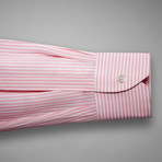 Bengal Stripe Cotton + Linen Shirt // Pink + White (US: 13L)