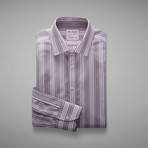 Wiltshire Double Striped Shirt // Pale Pink + White (US: 16.5R)