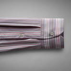 Wiltshire Double Striped Shirt // Pale Pink + White (US: 17R)