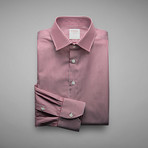 Pop Style Striped Shirt // Deep Pink + White (US: 16R)