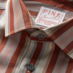 Archive Portland Striped Shirt // Orange + Gray (US: 16.5R)