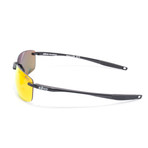 Unisex RE4059 Polarized Sunglasses // Black + Solar Orange