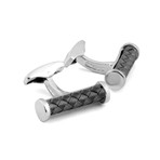 Intrecciato Cufflinks // Silver