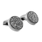 Round Cufflinks // Silver