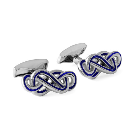 Eternity Cufflinks // Silver + Enamel