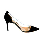Women's Heels // Camoscio + Plexi Lapis + Trasp (Euro: 38.5)