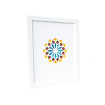 Bold and Vibrant Butterfly Wing Kaleidoscope // White