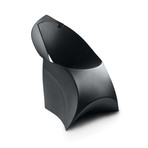 Flux Chair + Chair Pad // Jet Black (Black Cushion)