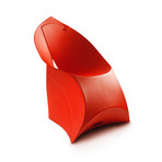 Flux Chair + Chair Pad // Classic Red (Black Cushion)