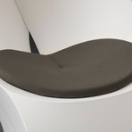 Flux Chair + Chair Pad // Jet Black (Black Cushion)