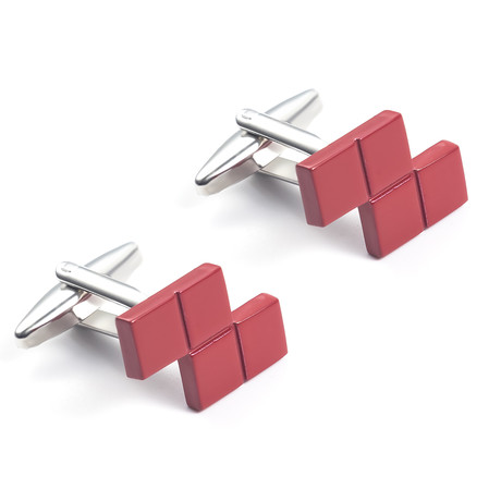 Tetris Cufflink // Red