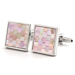 Tiles Cufflink // Pink