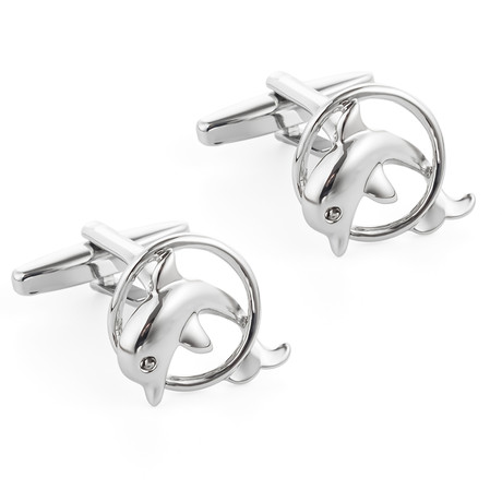 Dolphins Cufflink // Silver