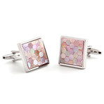 Tiles Cufflink // Pink