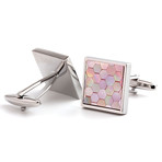 Tiles Cufflink // Pink