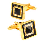 Baron Cufflink // Gold + Black